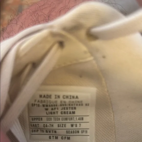 NEW Nike Women's SIZE 7.5 Air Force 1 Jester XX Cream White Aqua Prototype RARE - Picture 7 of 7